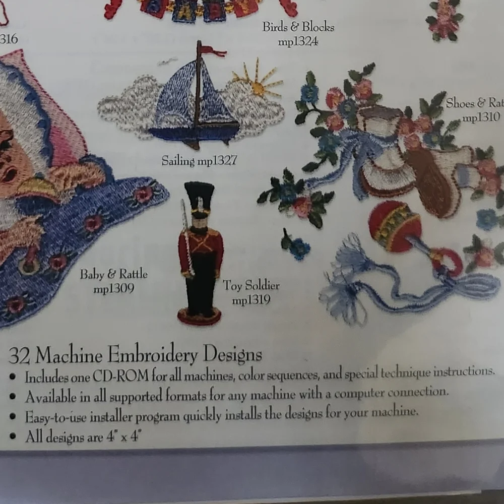 Martha's CD Sweet Baby Collection 32 Machine Embroidery Designs